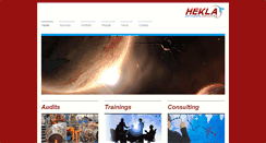 Desktop Screenshot of hekla-consulting.com